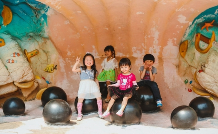 「仨V2」重來坪石遊樂場。恐龍公園 [6歲3個月+3歲2個月]
