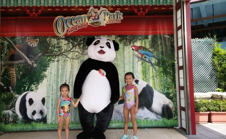 LINE夏水禮2015。海洋公園。母女仨的日子 [7歲5個半月+4歲4個月]