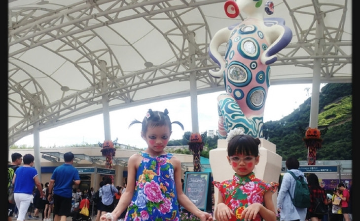 哈囉喂全日祭2016。海洋公園。母女仨的日子 [8歲8個月+5歲7個月]