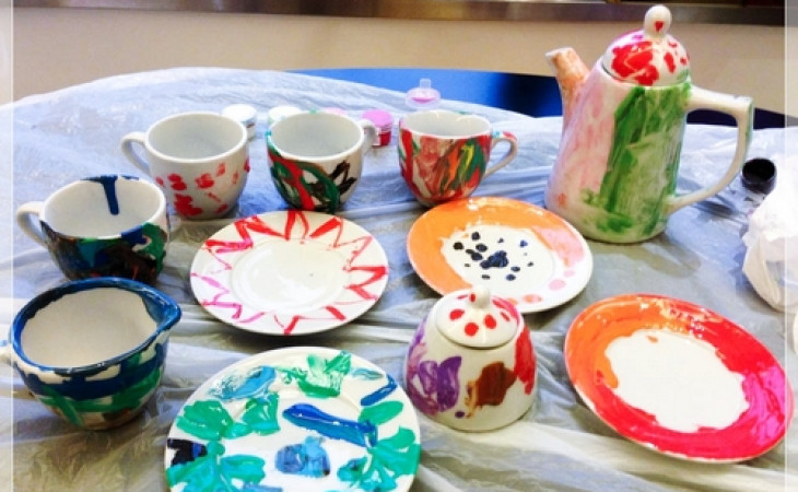 茶具。塗鴉 *** Home Playgroup *** [5歲2個月+2歲1個月]