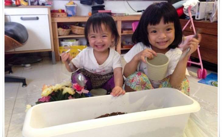 泥沙尋寶+種植體驗 *** Home Playgroup *** [5歲3個月+2歲2個月]