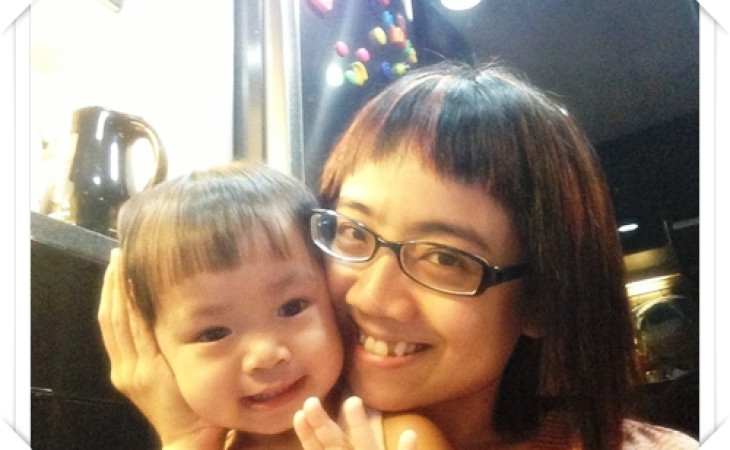 親子髮型。媽咪+巧巧 [2歲3個月]