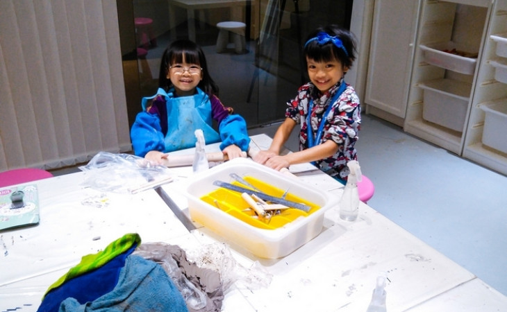 K11 藝術展。築聽覺 + 黏土建築 @ Architecture Lab  [8歲4個月+5歲2個月]